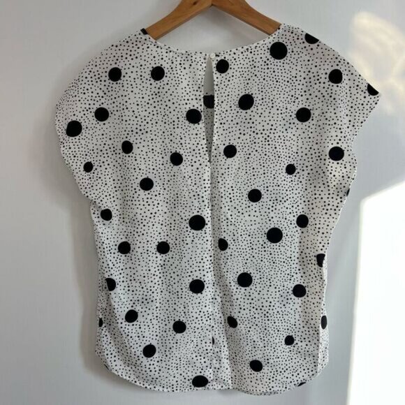 Jacqueline de Yong Women’s Short Sleeve Polka Dot size 34 Listed as Small - Picture 10 of 13